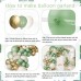 Sage Green Gold Balloon Arch Kit, Sage Green Sand White Beige Metallic Gold Balloons Garland Kit for Baby Shower Bridal Shower Birthday Wedding Jungle Safari Party Decor