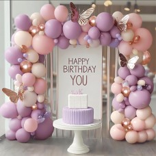 Pink and Purple Balloon Arch Kit, Dusty Purple Pink Sand White Metallic Rose Gold Latex Balloons for Bridal Baby Shower Wedding Anniversary Engagement Birthday Party Decoration Pink and Purple Balloon Arch Kit, Dusty Purple Pink Sand White Metallic Rose Gold Latex Balloons for Bridal Baby Shower Wedding Anniversary Engagement Birthday Party Decoration