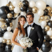 Black Gold White Balloons Arch Kit, Double Stuffed Pearl Sand White Black Chrome Gold with Confetti Balloon Garland for Birthday Baby Shower Graduation Father's Day New Year's Party Decoration Black Gold White Balloons Arch Kit, Double Stuffed Pearl Sand White Black Chrome Gold with Confetti Balloon Garland for Birthday Baby Shower Graduation Father's Day New Year's Party Decoration