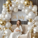Pearl White Balloons Arch Kit, Double Stuffed Pearl White Sand Beige Ivory Chrome Gold Bobo Balloons for Wedding Baby Shower Birthday Party Decorations Pearl White Balloons Arch Kit, Double Stuffed Pearl White Sand Beige Ivory Chrome Gold Bobo Balloons for Wedding Baby Shower Birthday Party Decorations