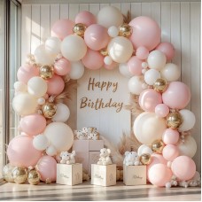 Pink Beige White Balloons Arch Kit, Light Pastel Pink Beige Sand White Chrome Gold Bobo Balloons for Engagement Wedding Bridal Shower Baby Shower Birthday Princess Party Decorations Pink Beige White Balloons Arch Kit, Light Pastel Pink Beige Sand White Chrome Gold Bobo Balloons for Engagement Wedding Bridal Shower Baby Shower Birthday Princess Party Decorations