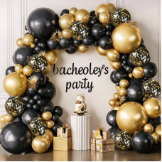 Black and Gold Balloon Arch Kit, 144pcs Black and Gold Balloons Metallic Gold Confetti Balloons Different Sizes 18/12/10/5in for Birthday Wedding New years Graduation Masquerade Party Decorations Black and Gold Balloon Arch Kit, 144pcs Black and Gold Balloons Metallic Gold Confetti Balloons Different Sizes 18/12/10/5in for Birthday Wedding New years Graduation Masquerade Party Decorations