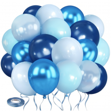 Blue Balloons Set,60pcs 12 inch Metallic Blue Balloons Pearl Light Blue Latex Balloons and Navy Blue Latex Balloons for Birthday Baby Shower Wedding Graduation Bridal Shower Party Decoration Blue Balloons Set,60pcs 12 inch Metallic Blue Balloons Pearl Light Blue Latex Balloons and Navy Blue Latex Balloons for Birthday Baby Shower Wedding Graduation Bridal Shower Party Decoration